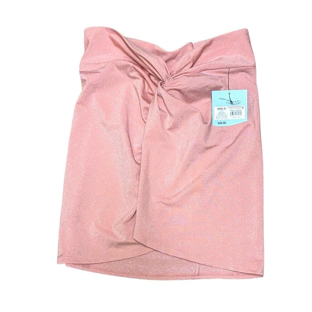 Women's Sparkle Twist Skirt Cover Up - Shade & Shore PinkX Small - Thumbnail 6