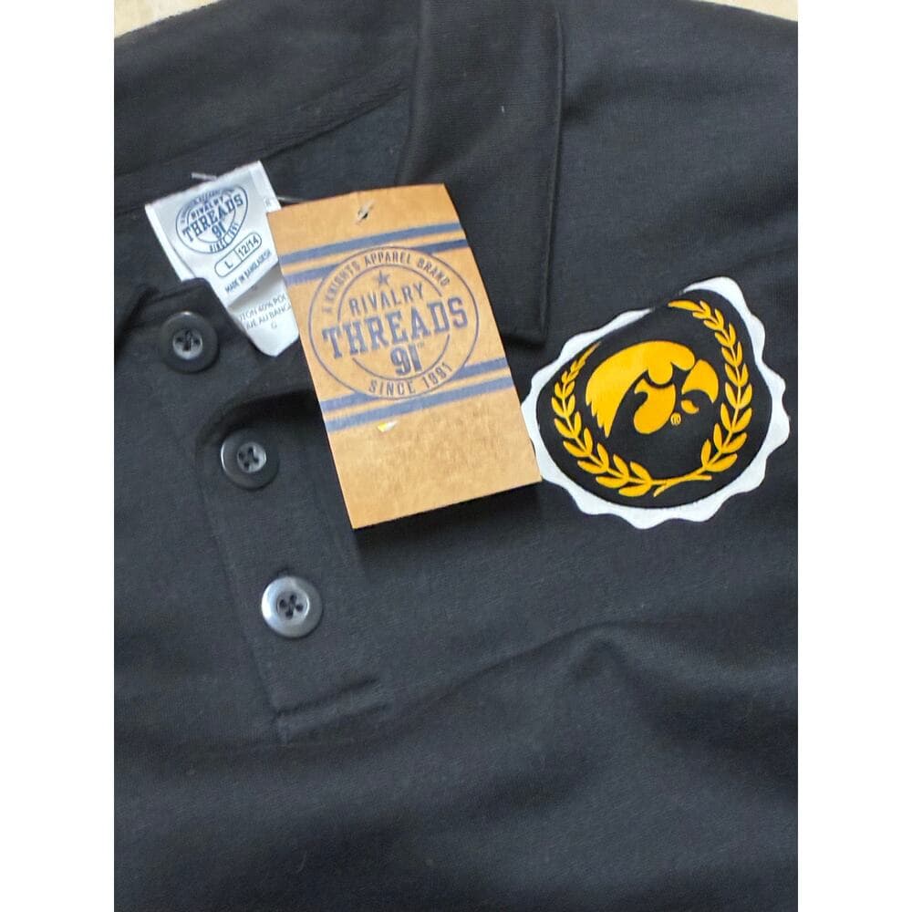 Rivalry Threads 91 Boys Long Sleeve Sweatshirt Polo With 3 Buttons Size L 12/14 - Thumbnail 3