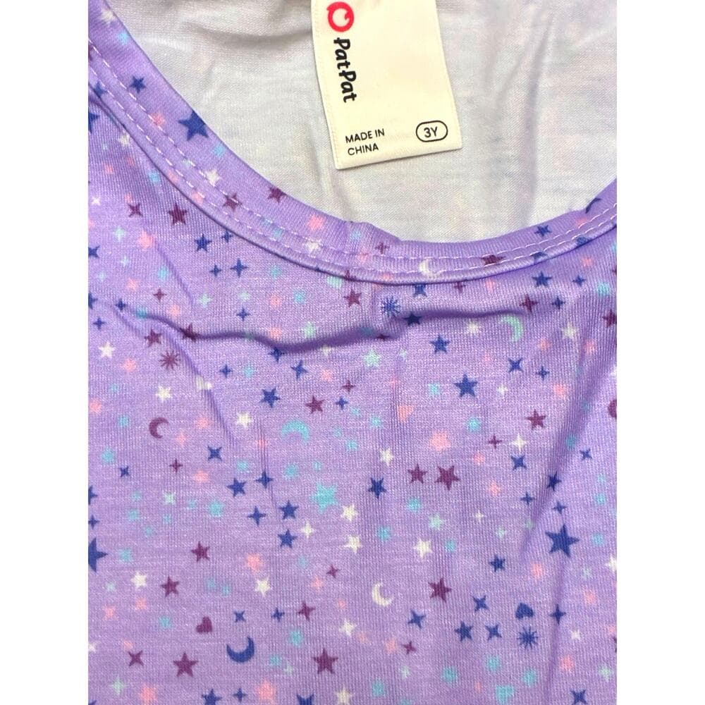 3 girls' sleeveless celestial-themed dress 3T - Thumbnail 6