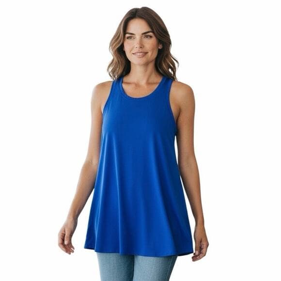 Running Girl Women’s Work Out Gym Clothes ZS3078_Blue_L - Thumbnail 9