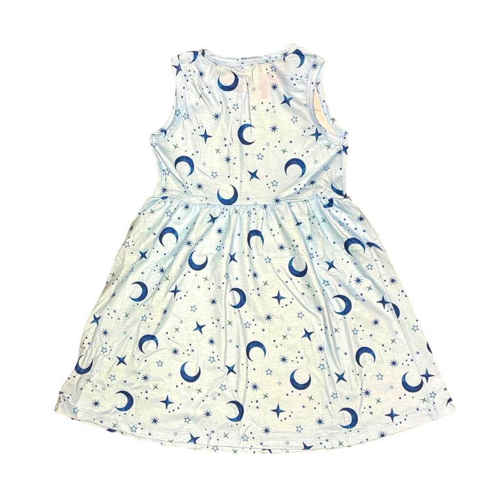 3 girls' sleeveless celestial-themed dress 3T - Thumbnail 2
