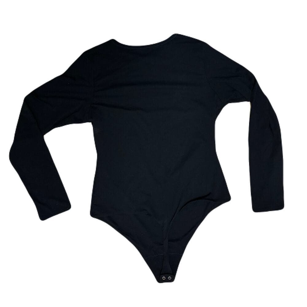 Women's Luxury Collection Luxe Stretch Long Sleeve Bodysuit - Auden Black XL - Thumbnail 4