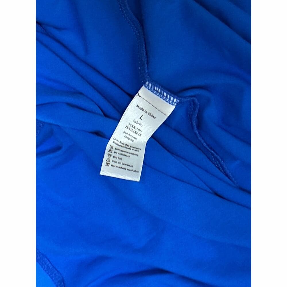 Running Girl Women’s Work Out Gym Clothes ZS3078_Blue_L - Thumbnail 3