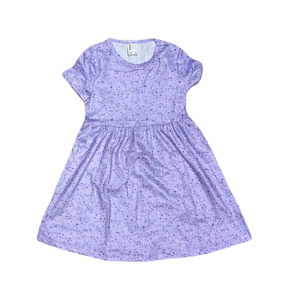 3 girls' sleeveless celestial-themed dress 3T - Thumbnail 4