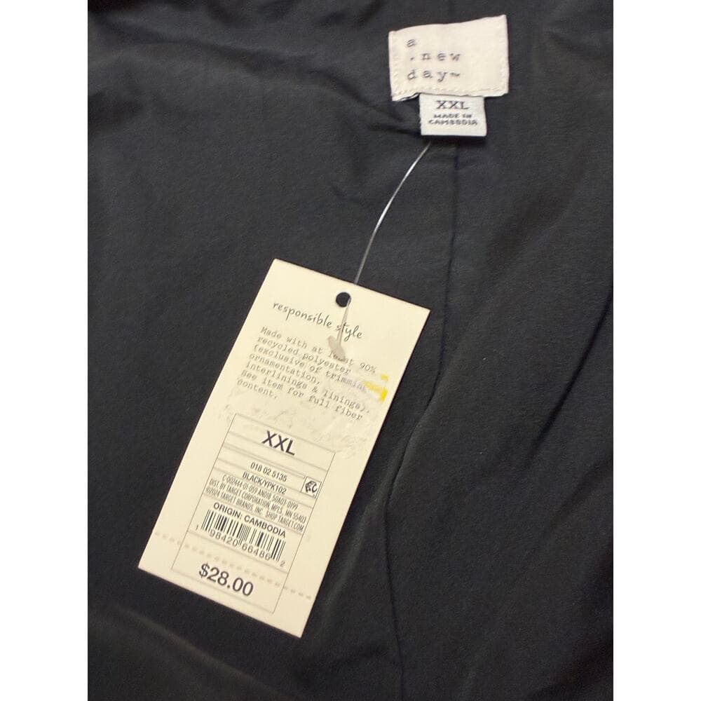A New Day Women’s Carefree Crepe Vest Size XXL Black - Thumbnail 4
