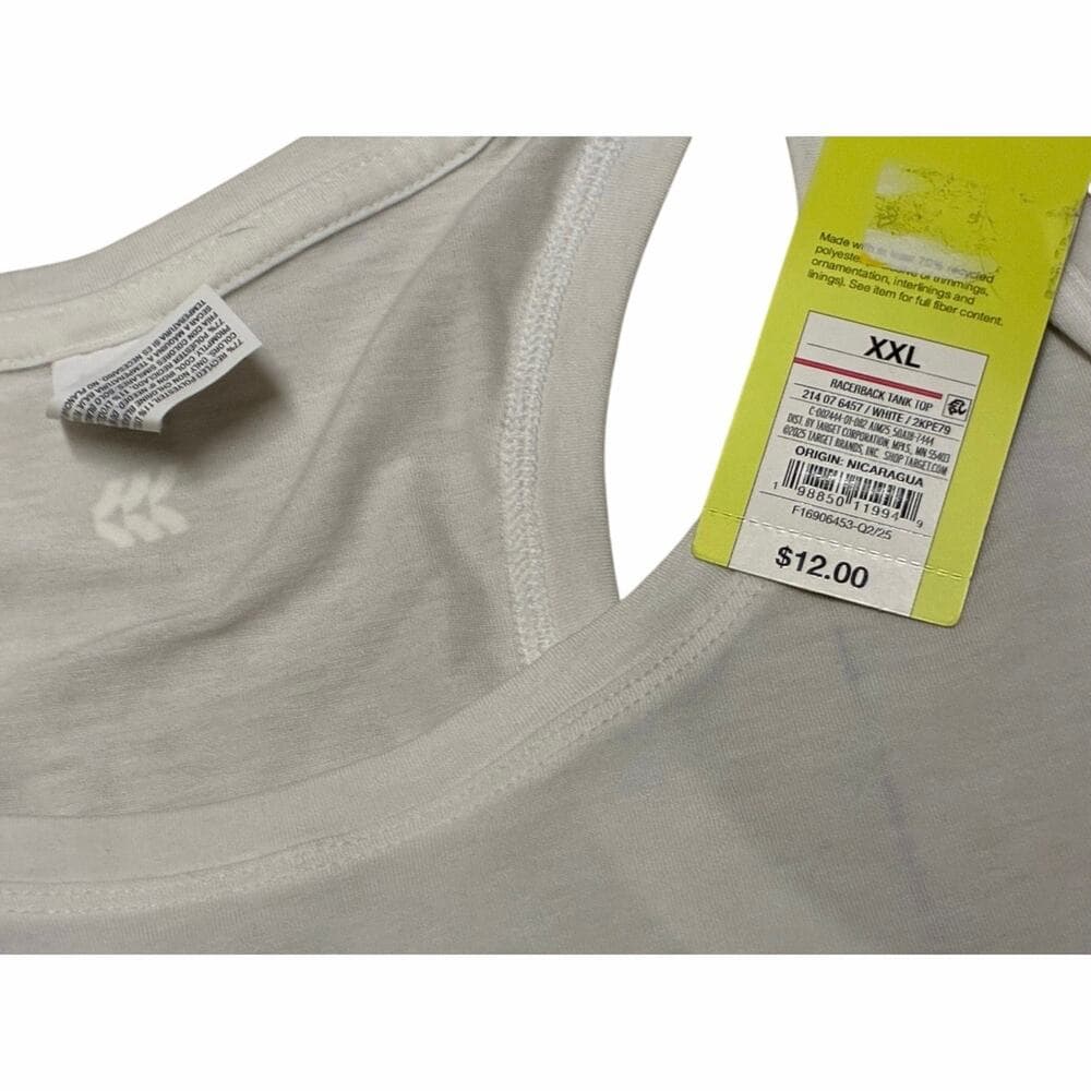 All In Motion Women’s Tank Top Size XXL White - Thumbnail 4