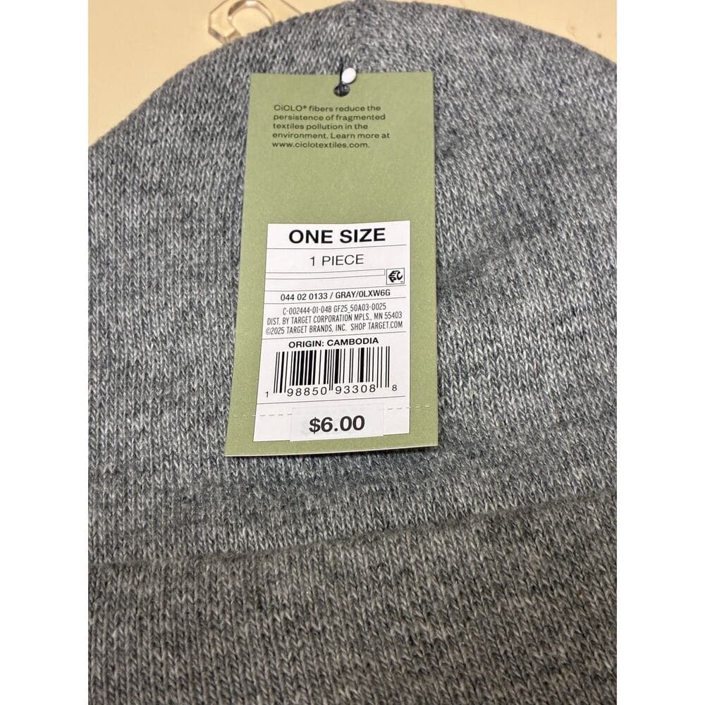 Goodfellow & co Gray Beanie Hat One Size - Thumbnail 3