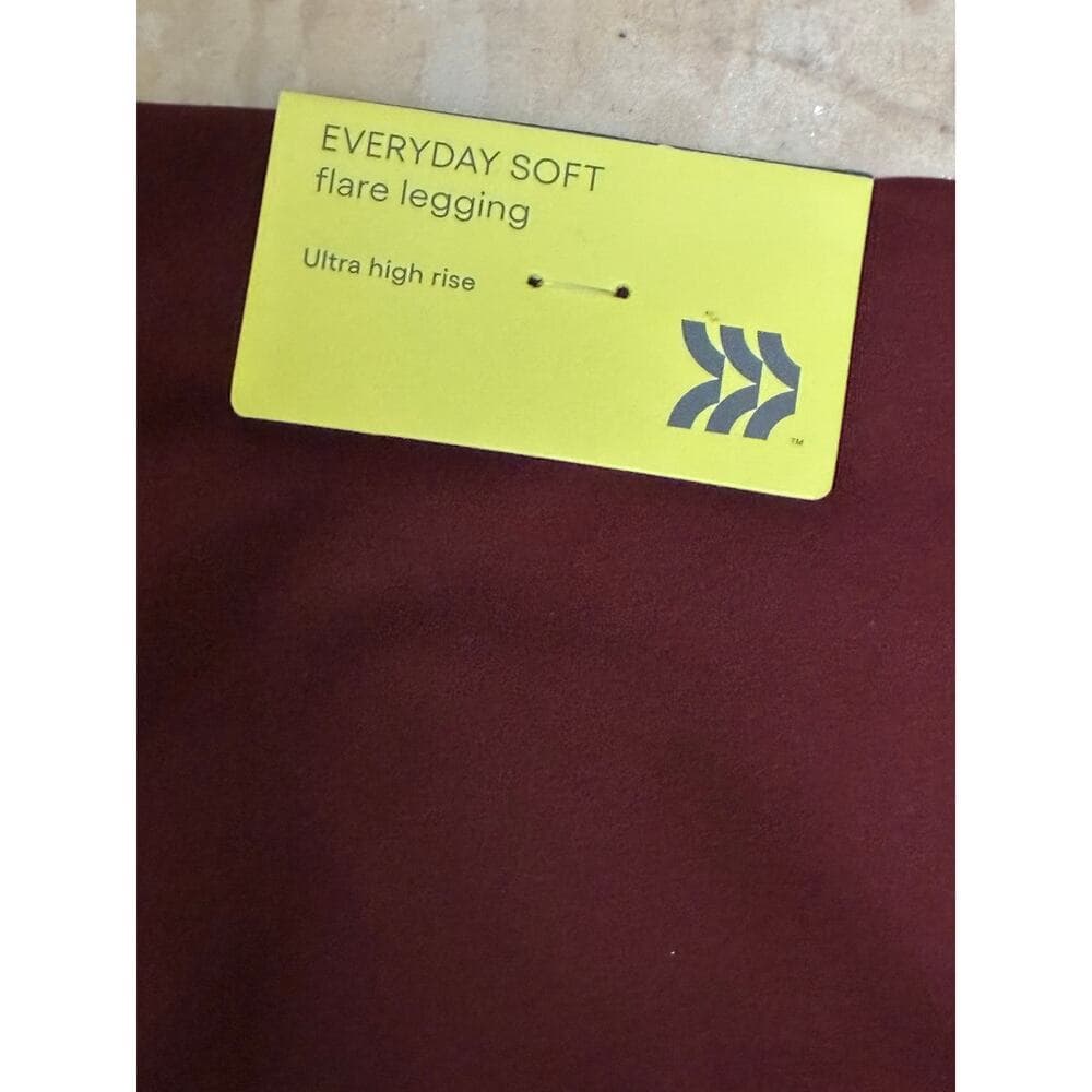 All In Motion Women’s burgundy Flare Legging Size Large - Thumbnail 3