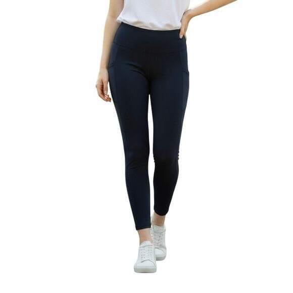 Heathyoga Women’s Black Breathe In Bliss Out Pants Size Medium - Thumbnail 9