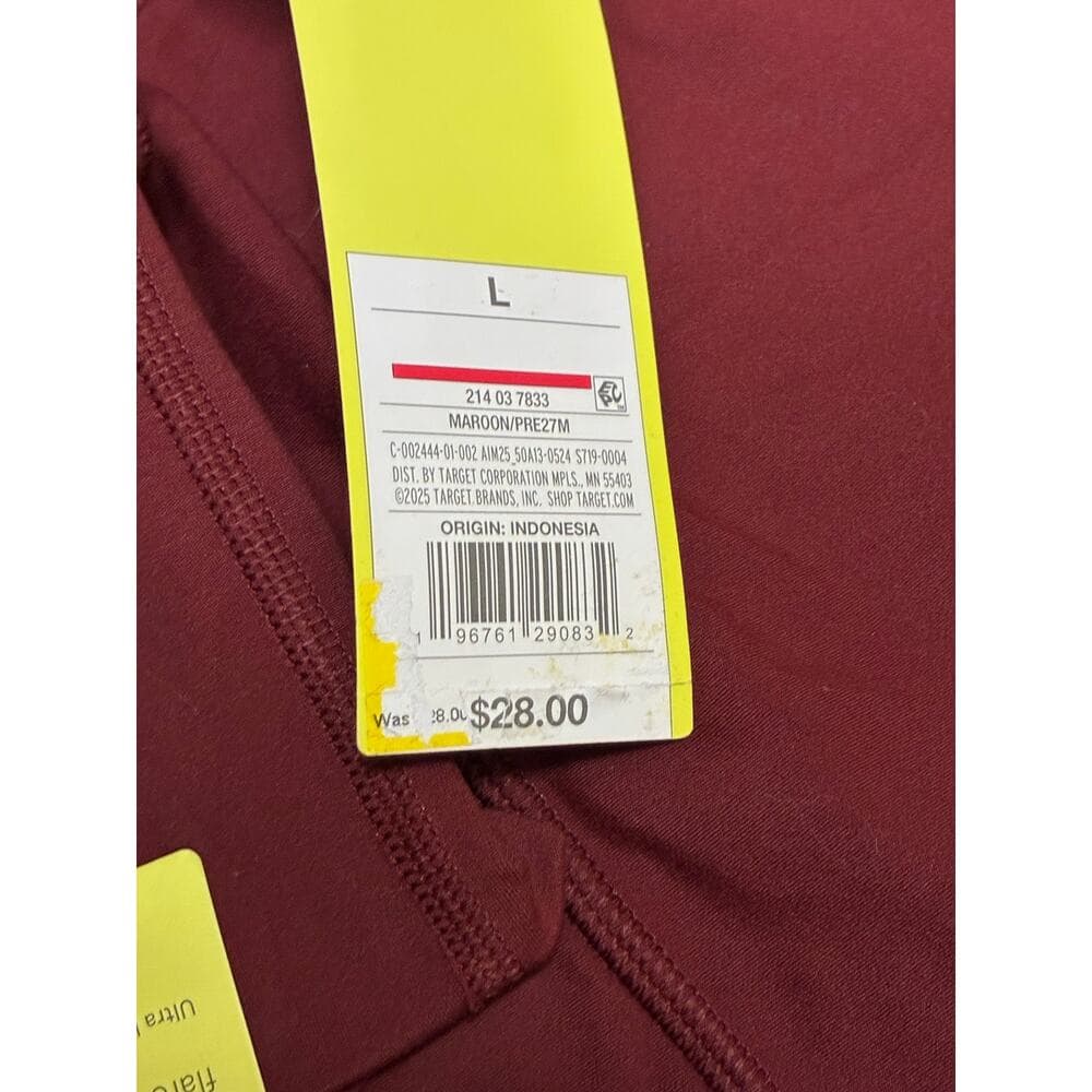 All In Motion Women’s burgundy Flare Legging Size Large - Thumbnail 5