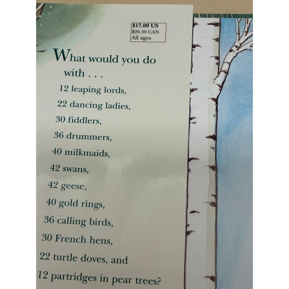 Hilary Knight's The Twelve Days of Christmas Hardcover Book - Thumbnail 4