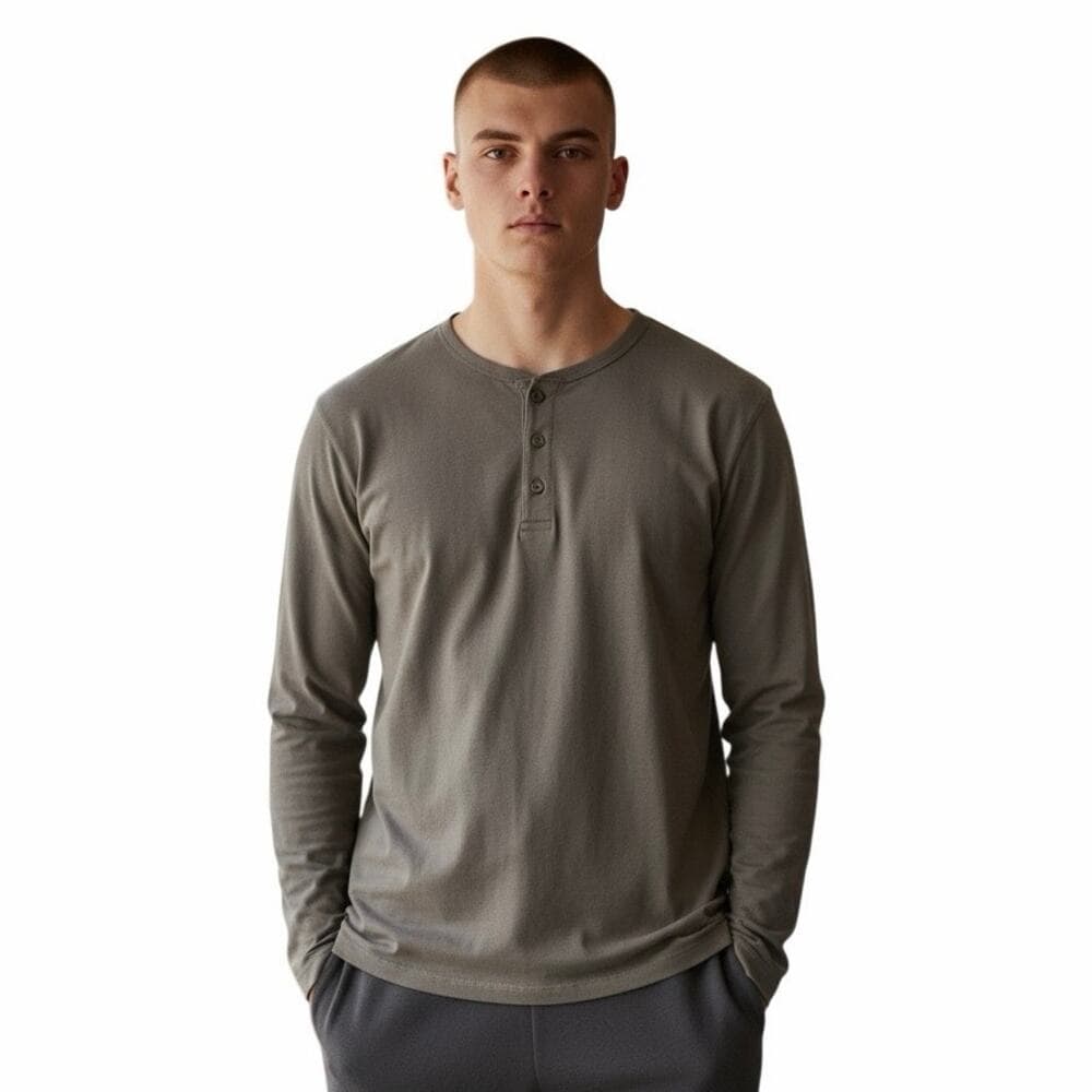 Good Fellow & co Men’s Long Sleeve With 3 Buttons Size Medium - Thumbnail 5