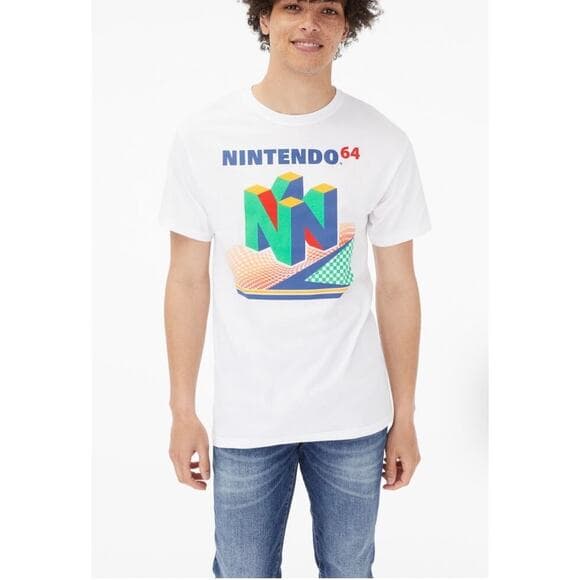 Nintendo 64 Graphic White Tee Size Medium - Thumbnail 8