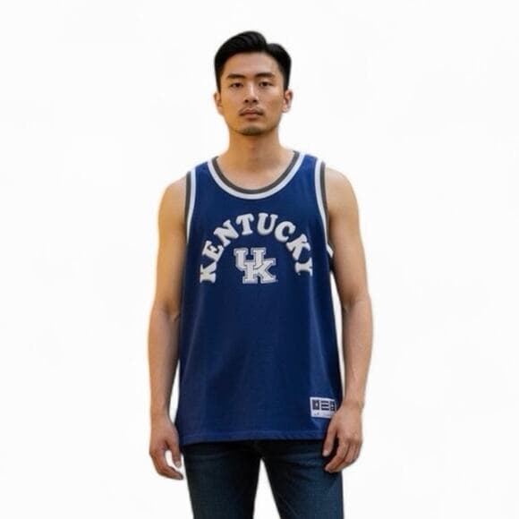 University Of Kentucky Royal/gray jersey Size Medium - Thumbnail 9