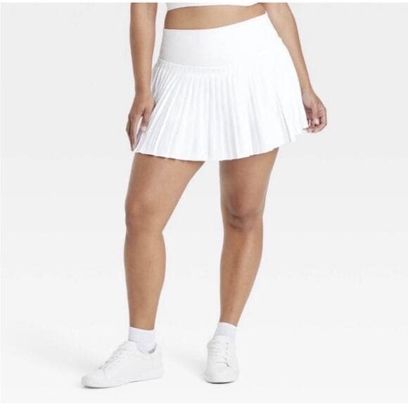 All In Motion White Pleated Skort Mini Skirt Tennis Pickleball X-Large - Thumbnail 9