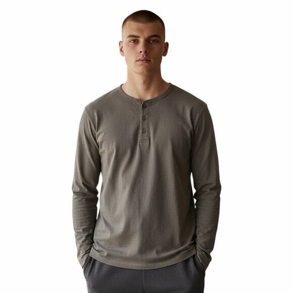 Good Fellow & co Men’s Long Sleeve With 3 Buttons Size Medium - Thumbnail 6