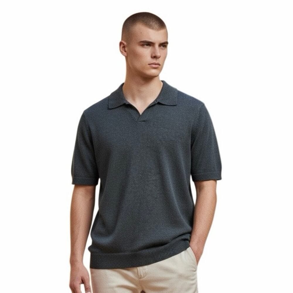 Goodfellow & co Men’s Gray Polo Shirt Size Medium - Thumbnail 5