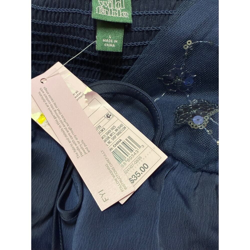 Wild Fable Navy Women’s Dress Size Large - Thumbnail 2