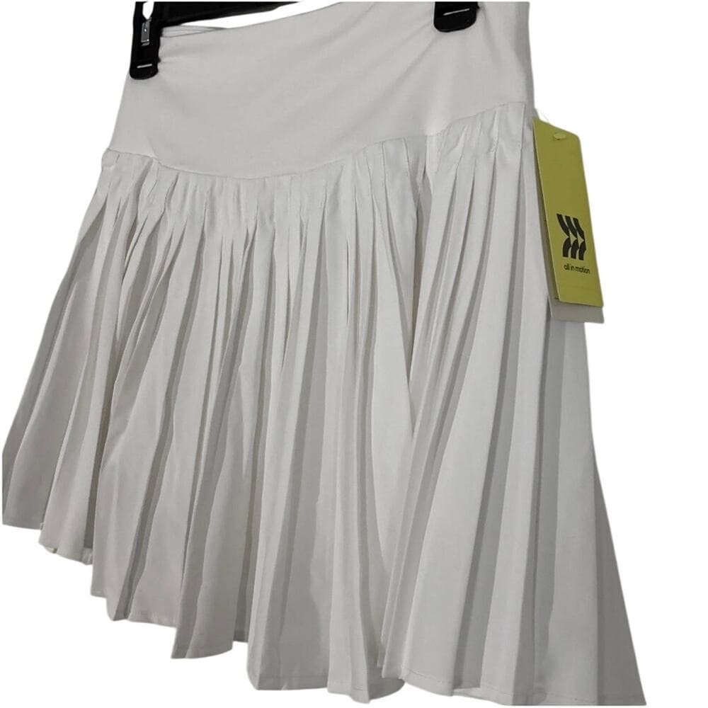 All In Motion White Pleated Skort Mini Skirt Tennis Pickleball X-Large - Thumbnail 3