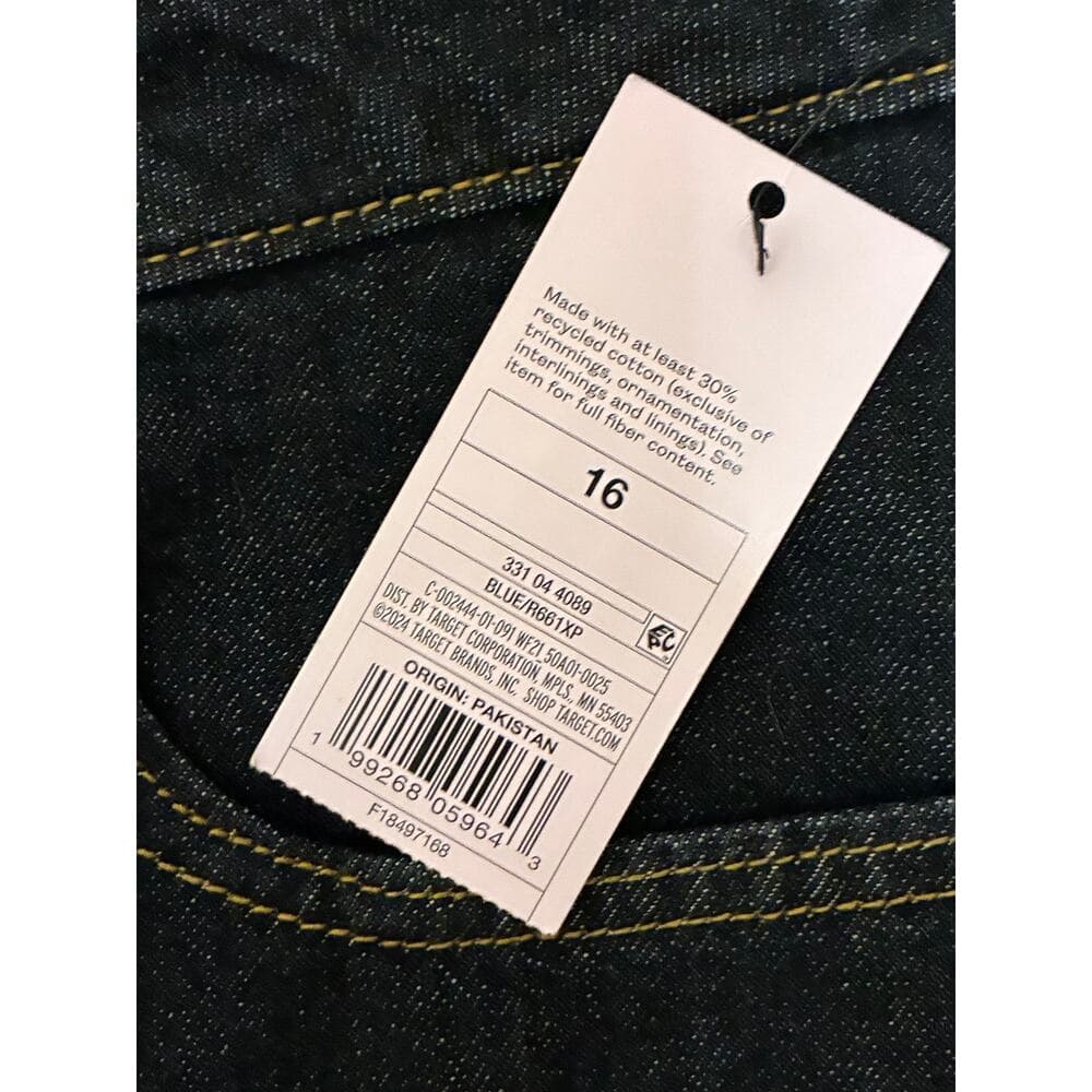 Wild Fable Women’s Low-Rise Baggy Jean 16/31 Inseam Dark Blue - Thumbnail 2