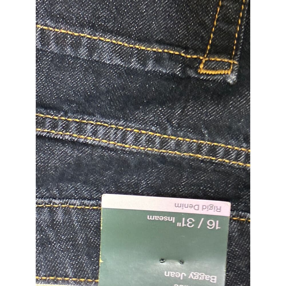 Wild Fable Women’s Low-Rise Baggy Jean 16/31 Inseam Dark Blue - Thumbnail 4