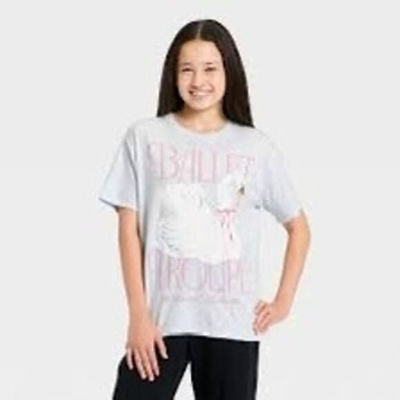 Lol Vintage Ballet Troupe Women’s T-shirt Size XL Light Blue - Thumbnail 7