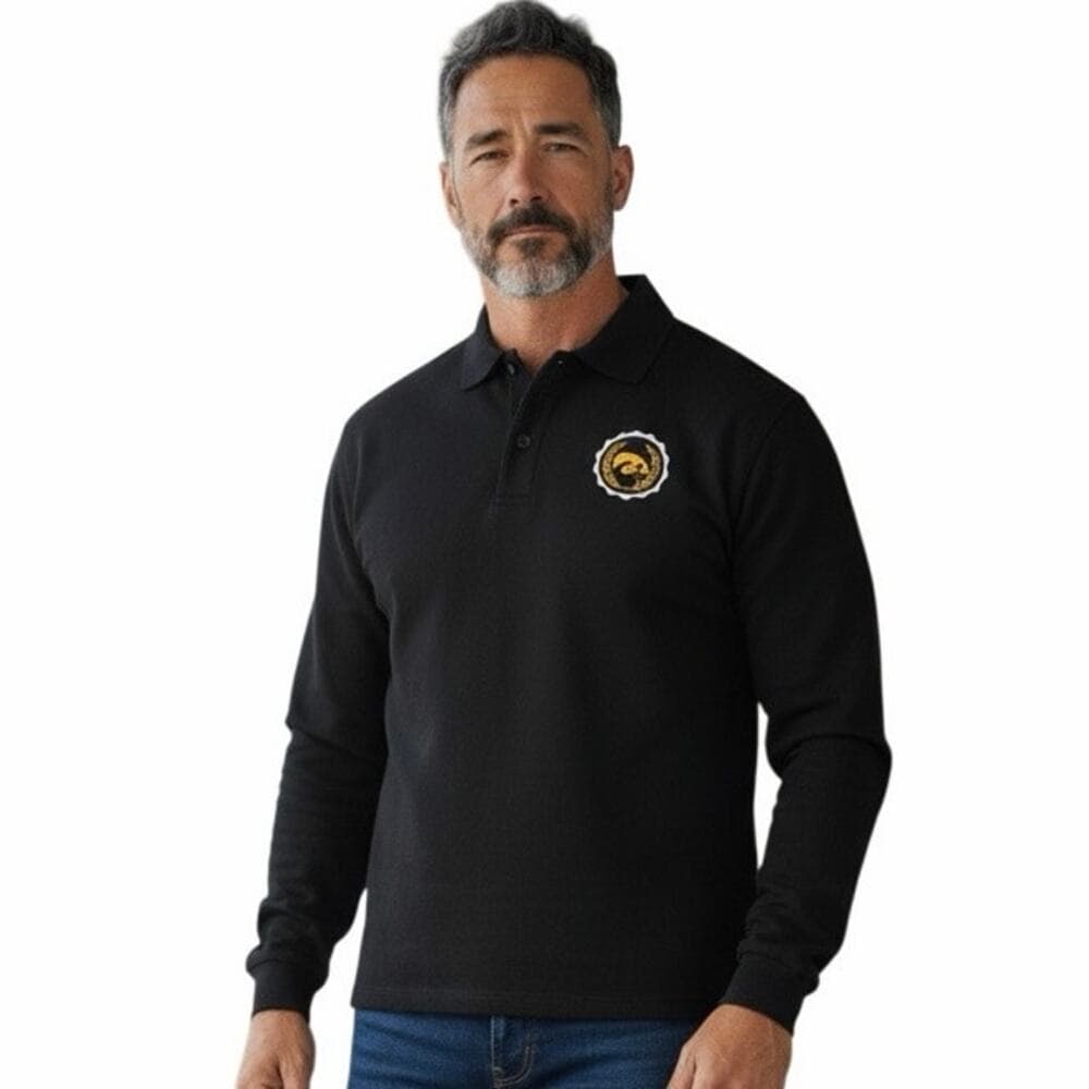 Rivalry Threads 91 Large (12/14) Iowa Hawkeyes Fleece Full Zip Black - Thumbnail 5