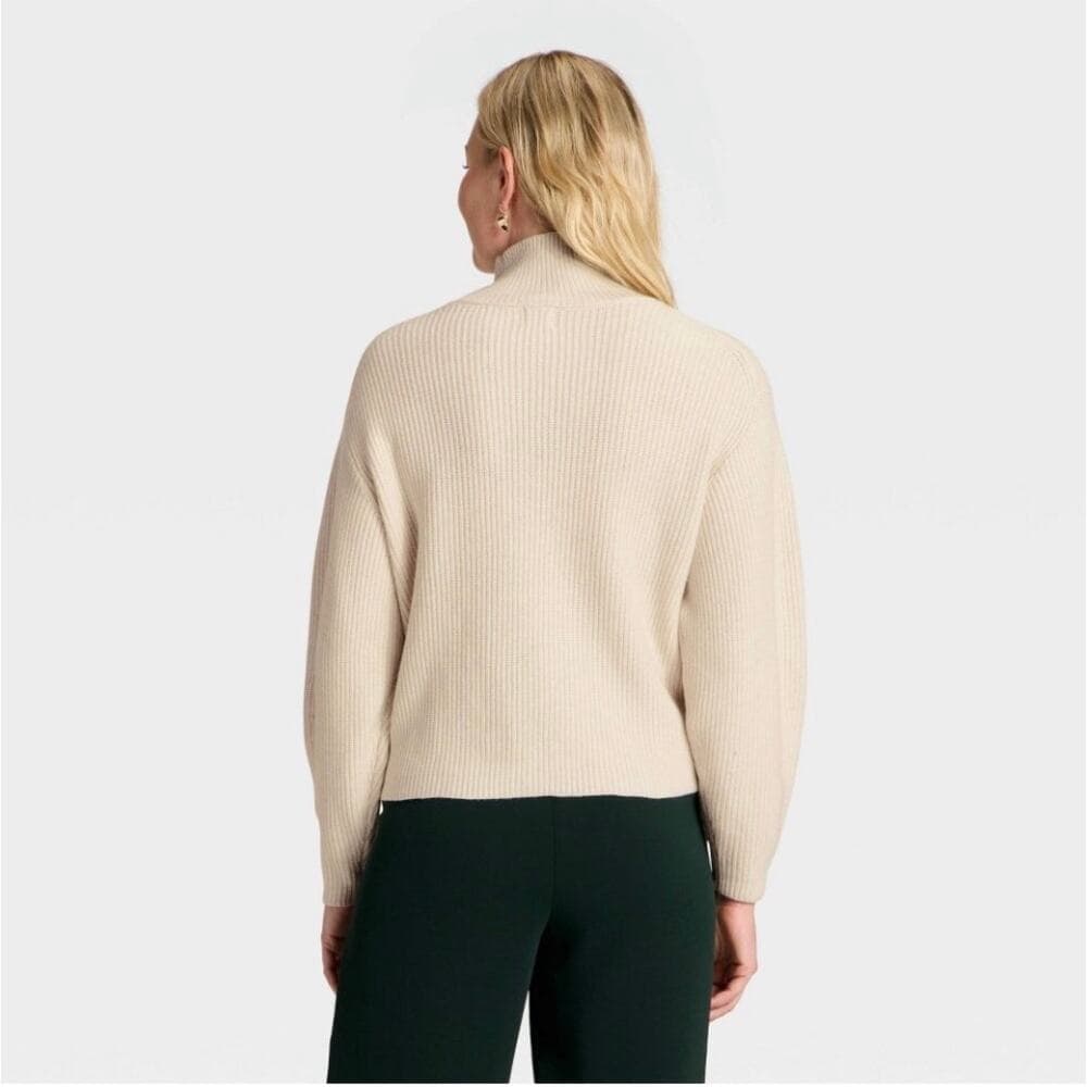Women's Funnel Pullover turtleneck Sweater - A New Day Size XXL
