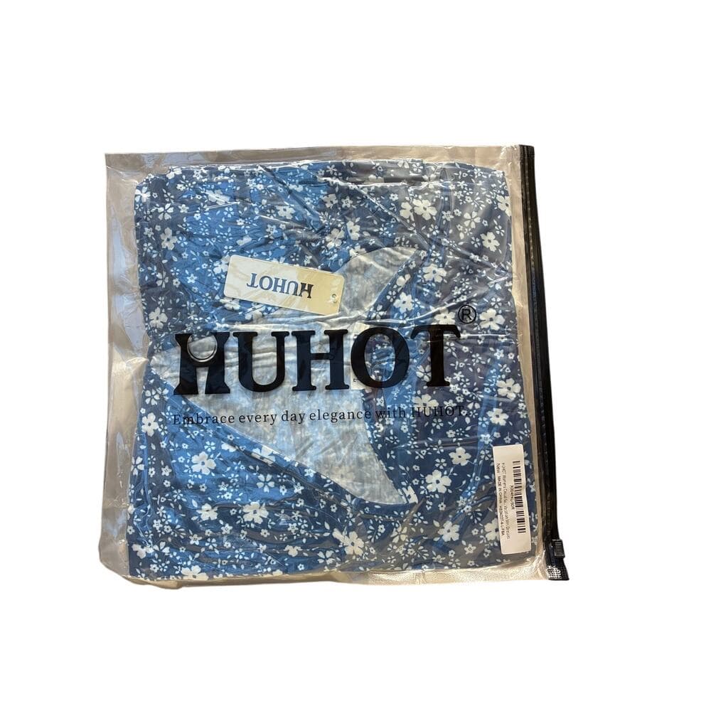 huhot women's casual summer vacation mini dress blue size Large - Thumbnail 3