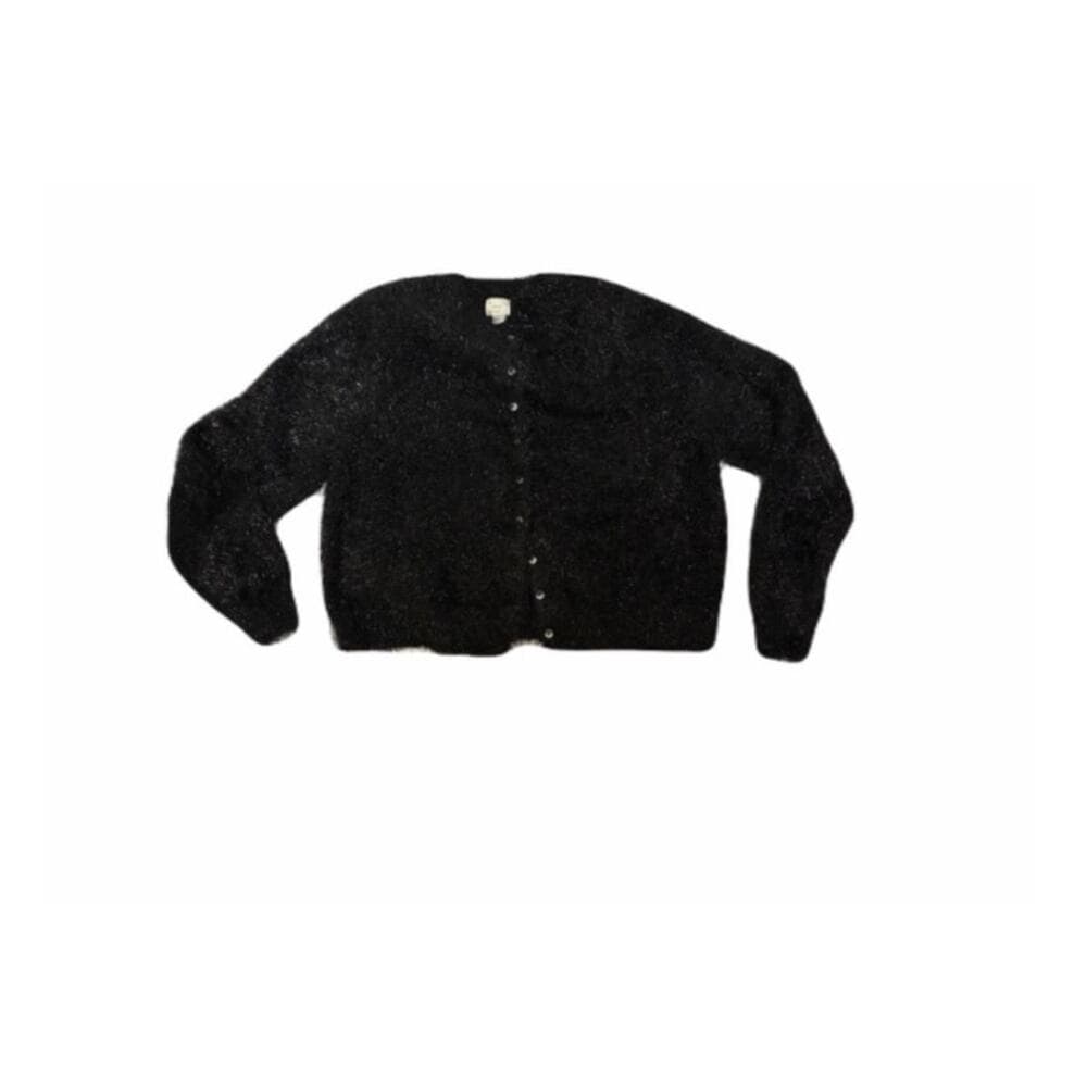A New Day fuzzy or shimmery Button Down cardigan sweater Size XL