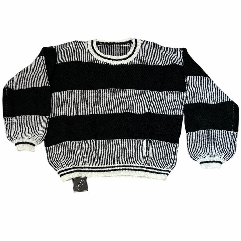 Zaful Women’s Crop Top Cardigan Black Size Large - Thumbnail 2
