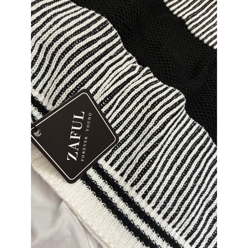 Zaful Women’s Crop Top Cardigan Black Size Large - Thumbnail 4