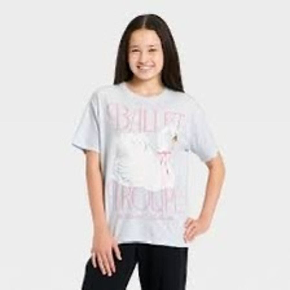 Lol Vintage Ballet Troupe Women’s T-shirt Size XL Light Blue - Thumbnail 6