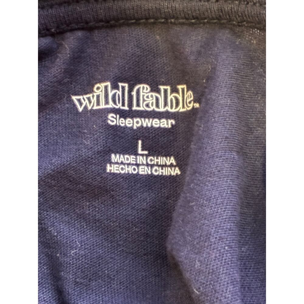 Wild Fable Women’s Sleepwear Self Care Club Navy Size Large - Thumbnail 4
