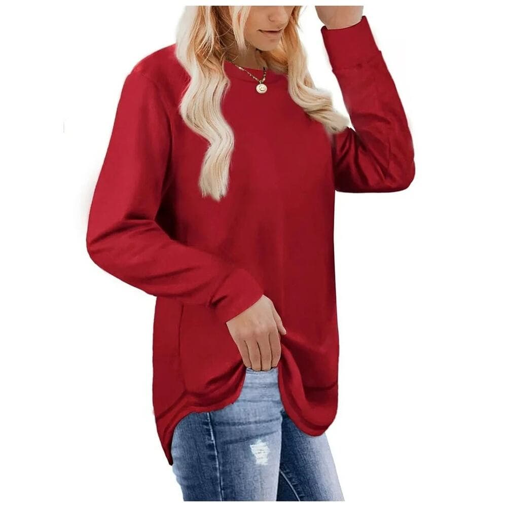 Fantaslook Sweatshirts for Women Crewneck Casual Long Sleeve Size 3XL - Thumbnail 2