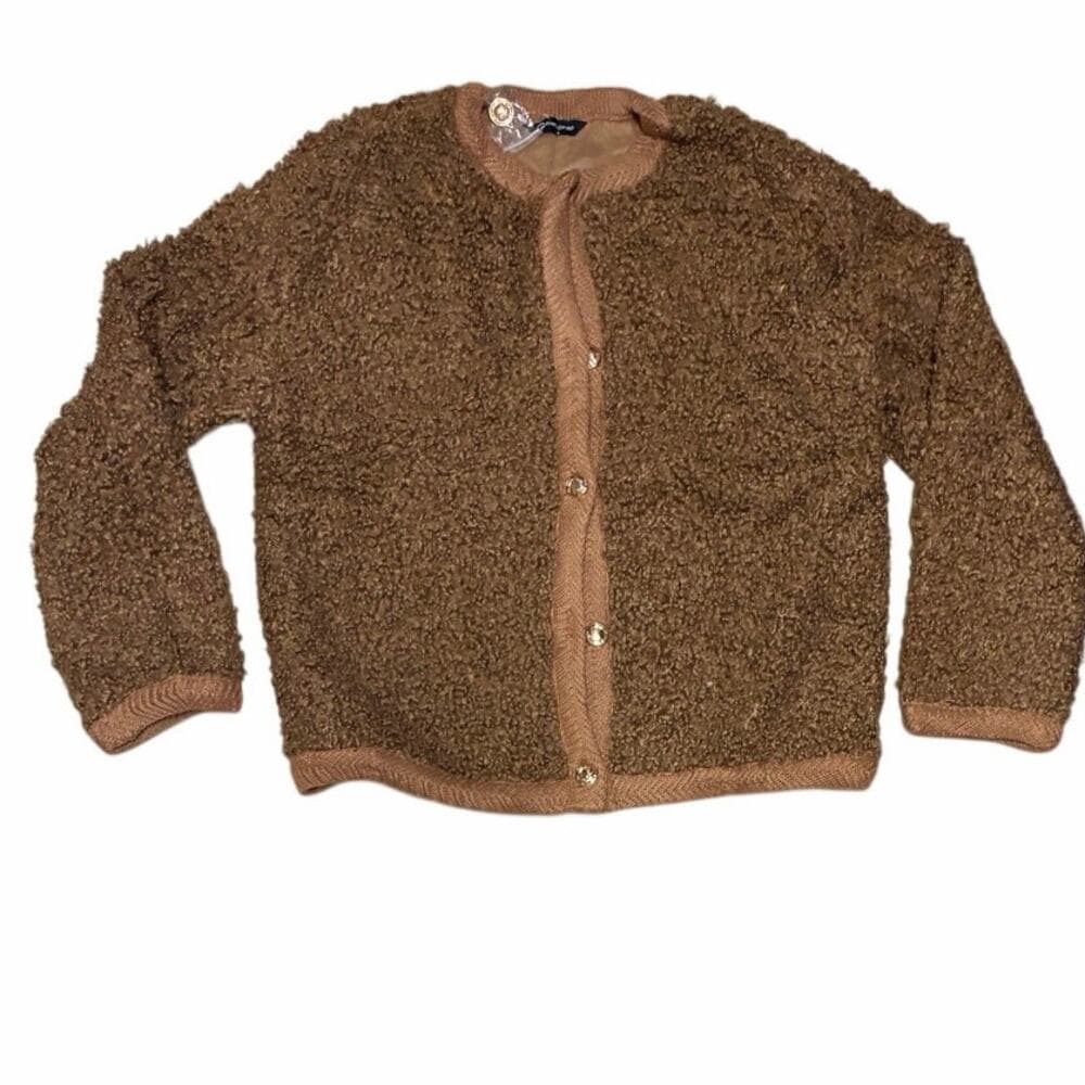 PrettyGarde Women's Faux Fur Coat Fall Fuzzy Fleece Button up Shearling Cropped - Thumbnail 9