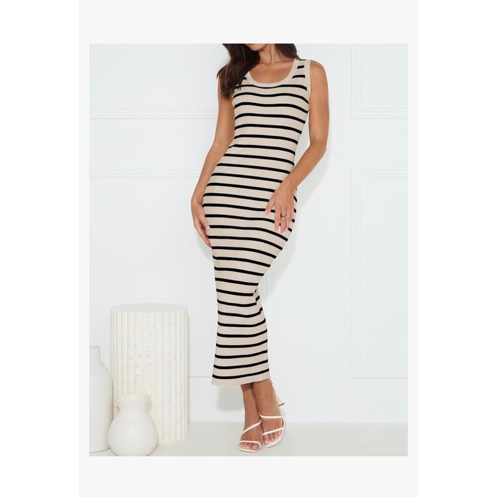 ZESICA Women's Summer Square Neck Bodycon Midi Dresses 2026 Casual Sleeveless