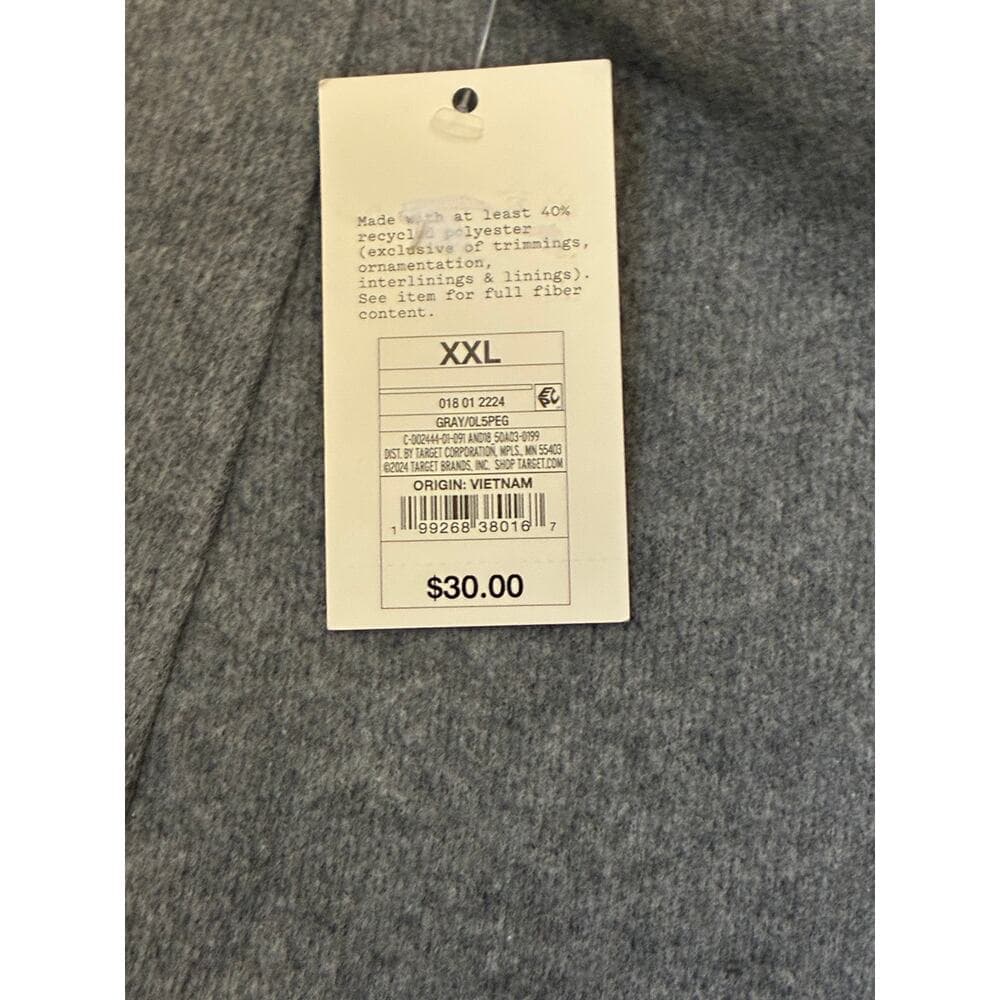 Women's Long Sleeve Brushed Mockneck Top - A New Day Gray XXL - Thumbnail 4