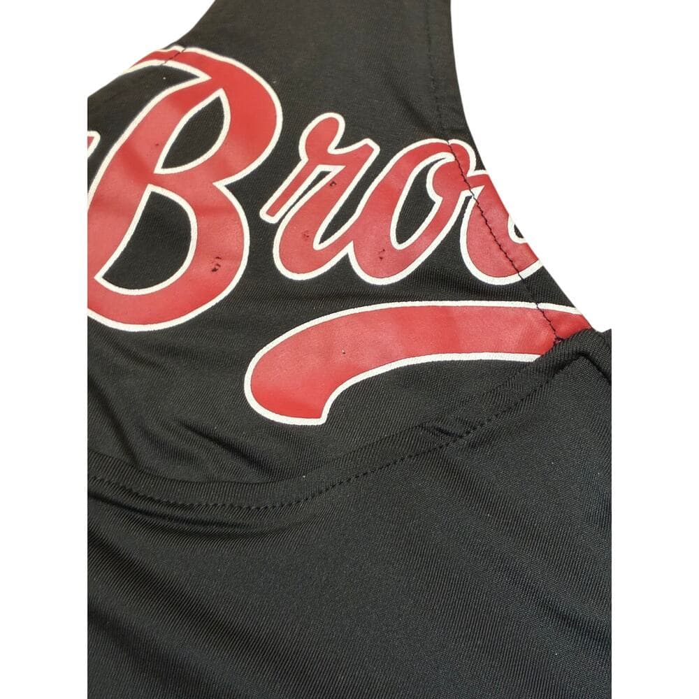 Women's Number Letter Graphic Jersey Halter Top Striped Sleeveless - Thumbnail 7