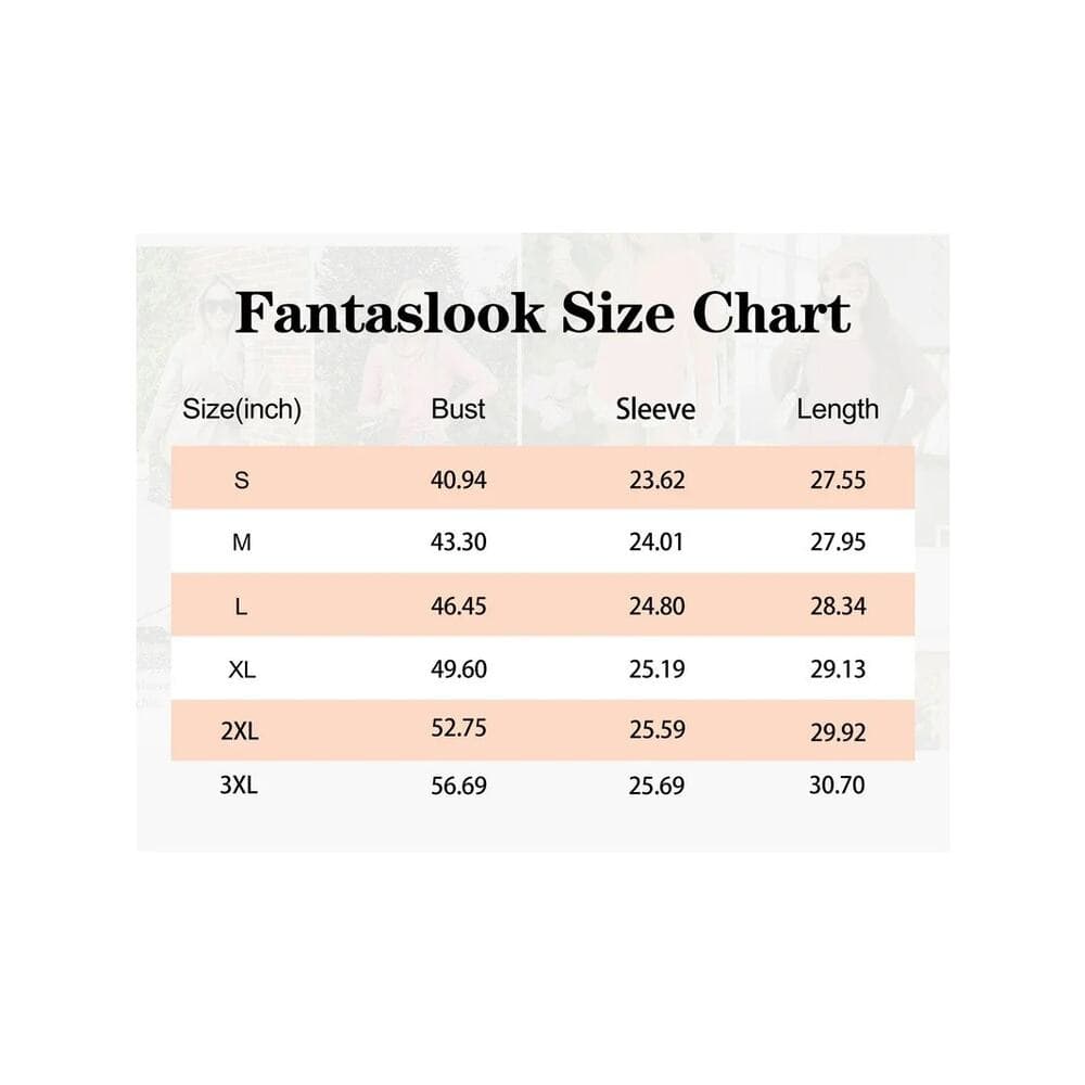 Fantaslook Sweatshirts for Women Crewneck Casual Long Sleeve Size 3XL - Thumbnail 5