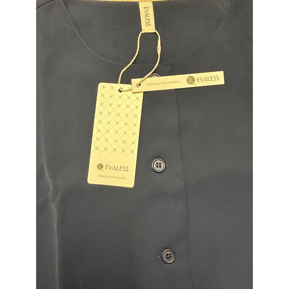 Evaless Women's Crewneck Cutaway Vest Navy Size medium - Thumbnail 3