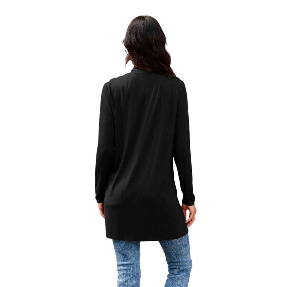 A NEW DAY WOMEN’S FRONT LONG SLEEVE CARDIGAN WITH POCKETS . BLACK SIZE SMALL - Thumbnail 2