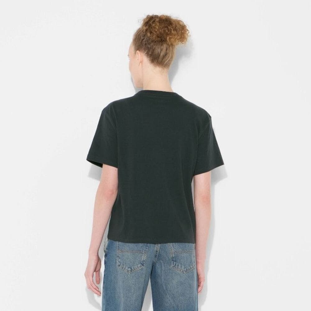 Women's Short Sleeve Crewneck Graphic T-Shirt - Wild Fable Hematite Letters - Thumbnail 2