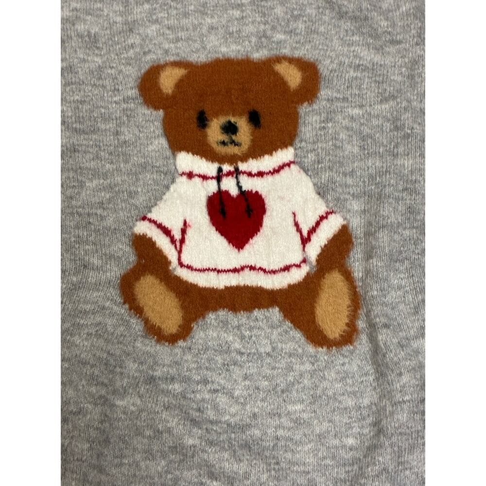 Art Class Girls Crewneck Gray Sweatshirt With Terry Bear On It 14/16 XL - Thumbnail 2