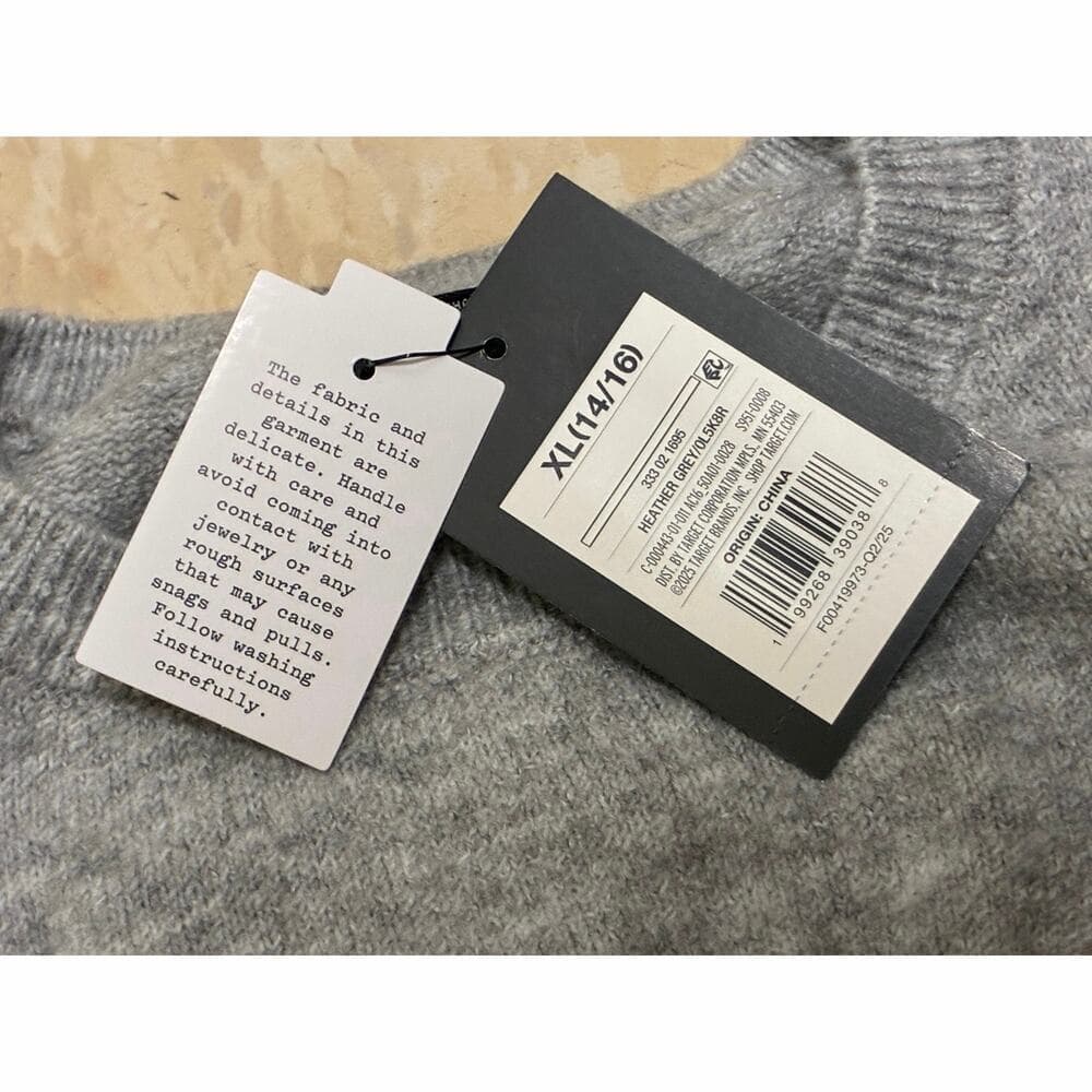 Art Class Girls Crewneck Gray Sweatshirt With Terry Bear On It 14/16 XL - Thumbnail 6