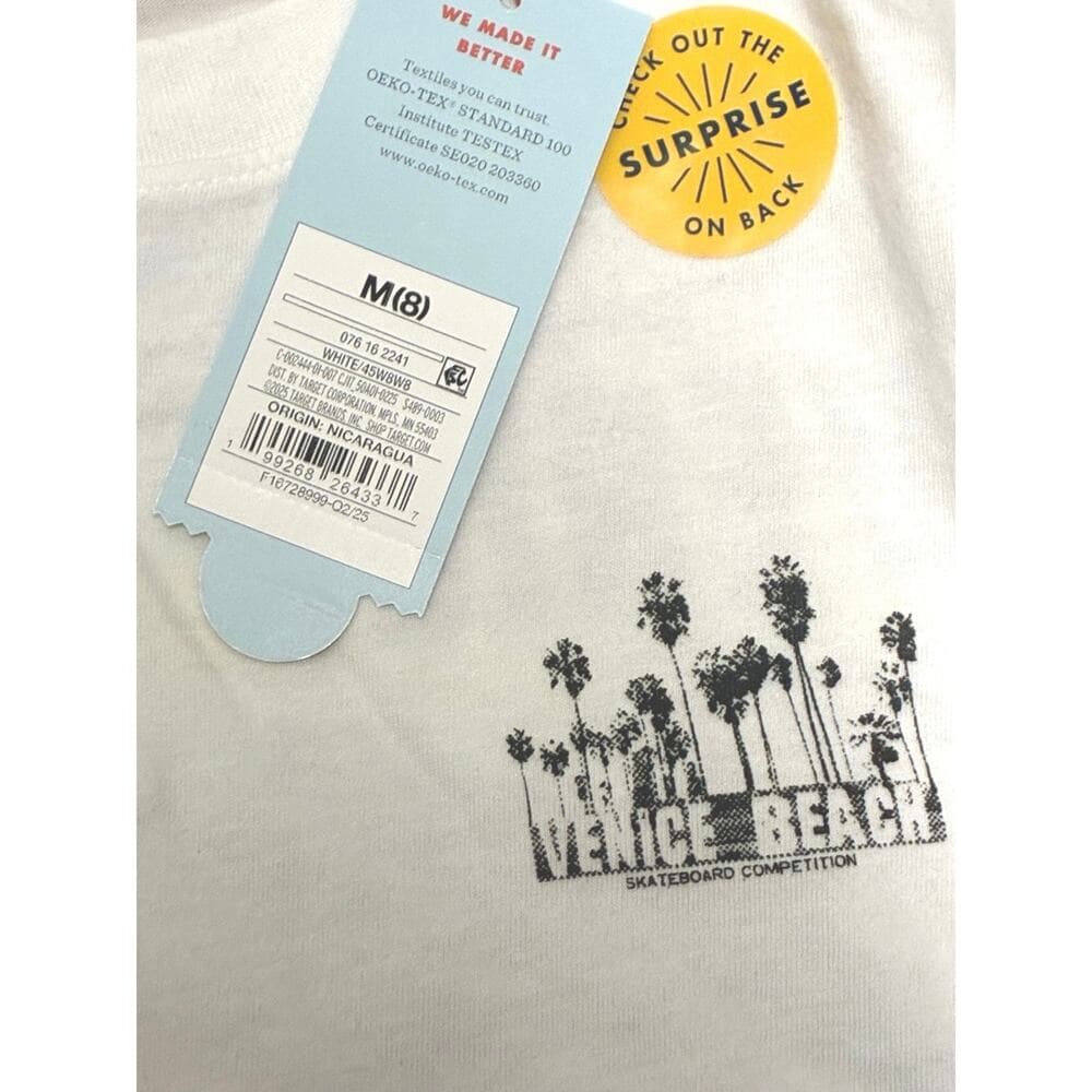 Cat & Jack Boys' Long Sleeve 'Venice Beach' Graphic T-Shirt Size 8 - Thumbnail 2