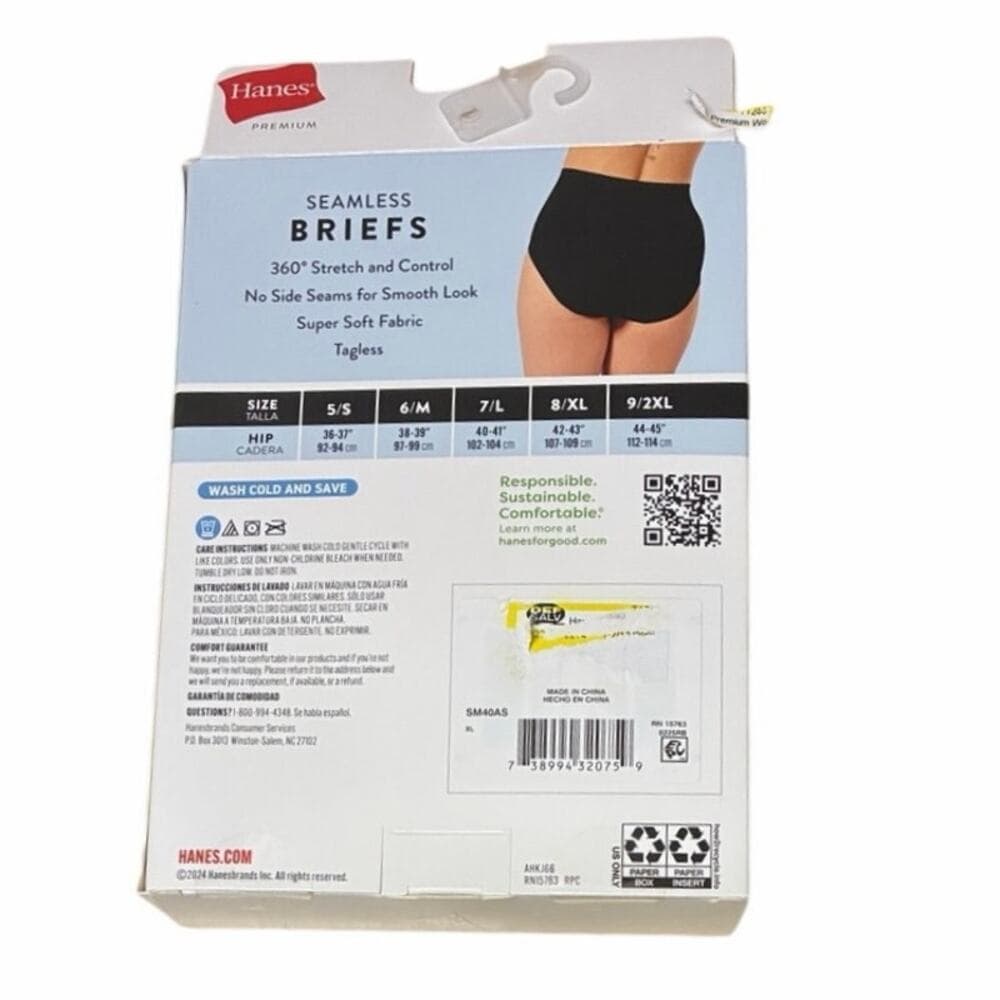 Hanes Premium Smoothing 3 Briefs Size 8/XL