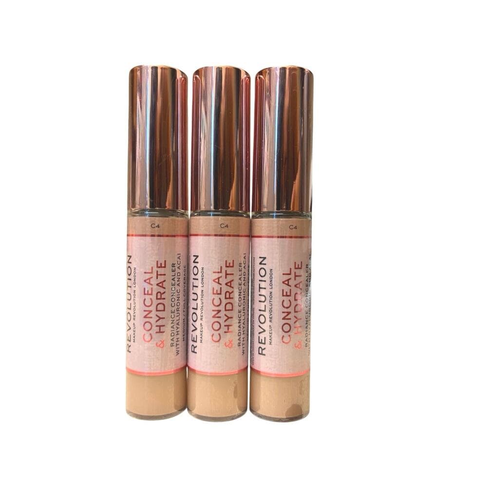 3 Pack Of Revolution Conceal and Hydrate Radiance Concealer