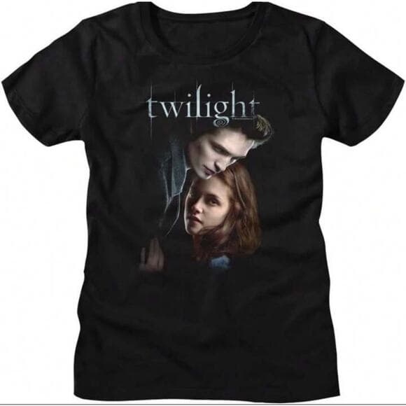 Twilight T Shirt Ed And Bella Ladies Short Sleeve T Shirts - Thumbnail 8