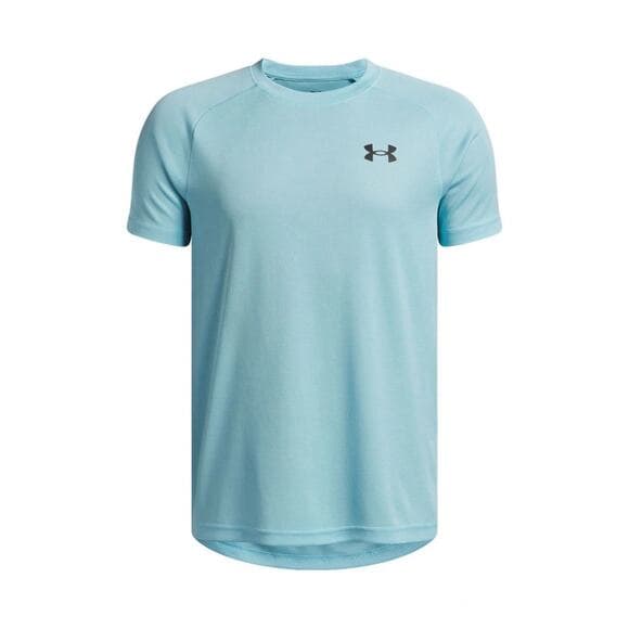 Under Armour Blue Tech Textured Short Sleeve Shirt - Thumbnail 9